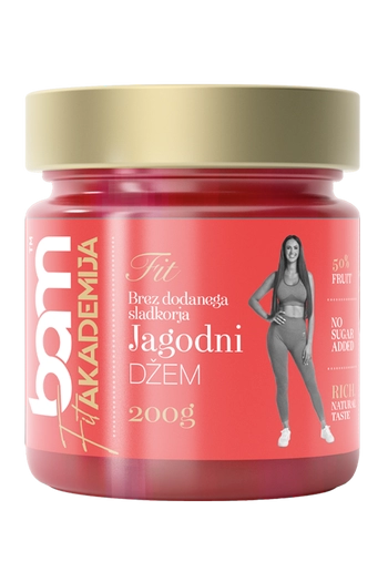 Jahodový džem, bez pridaného cukru, 200 g