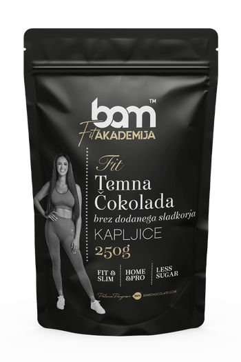 kvapky z horkej cokolády bez pridaného cukru 250 g