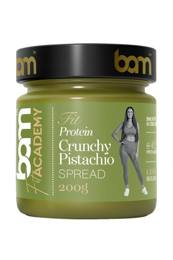 Chrumkavá pistáciová proteínová nátierka so sladidlom