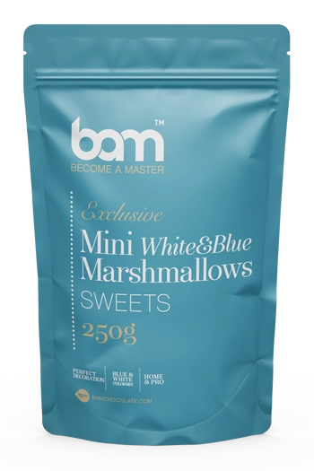 Mini biele a modré cukrové kolieska, 250 g