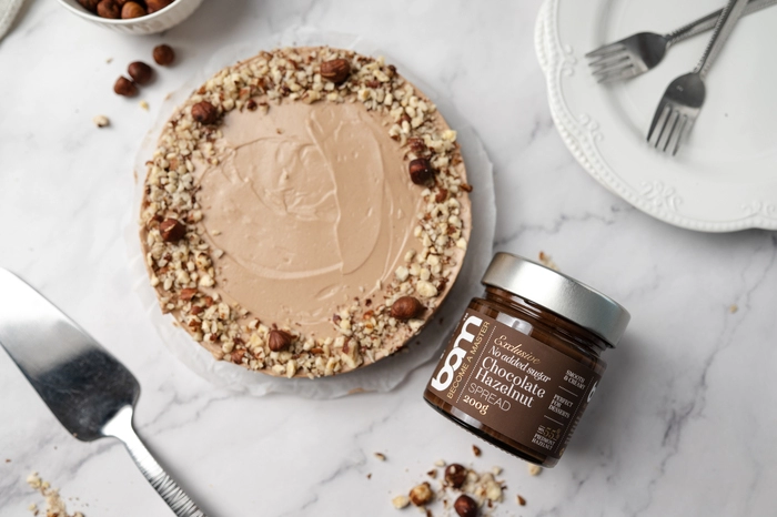 lieskovoorieskový cheesecake bez pecenia