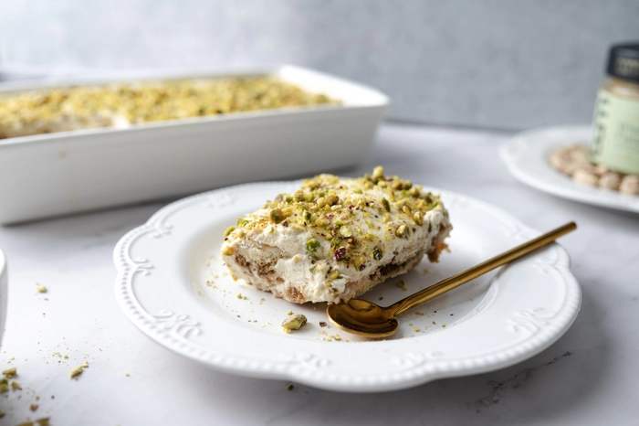 tiramisu s pistáciami